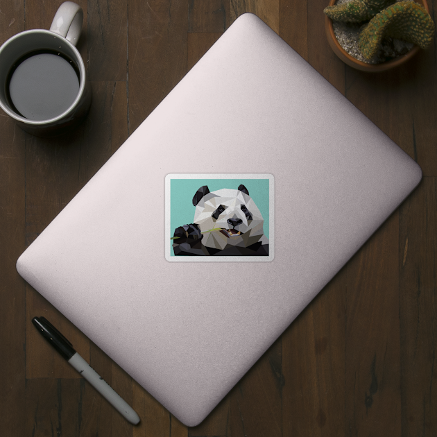 Blue Geo Panda by jrepkin